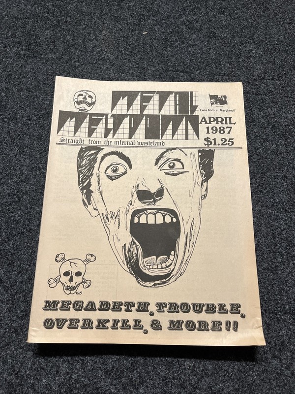 METAL MELTDOWN ‘ZINES #1-10 SADUS NECROPHAGIA WHIPLASH DEATH THRASH FANZINE