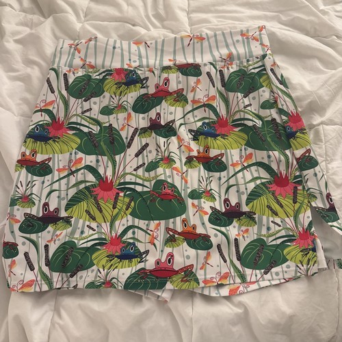 Skort Obsession Women's Golf Skort Frog Print Medium