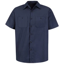 Red Kap Men's Short Sleeve Durastripe Work Shirt