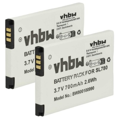 2x Akku für Siemens Gigaset SL785 SL780 SL78 SL750H Pro SL750H SL750 700mAh 3,7V