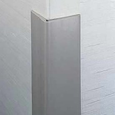 Flexible Vinyl Corner Guard 2-1/2" Wings 3/16" Radius 4'H Polar White