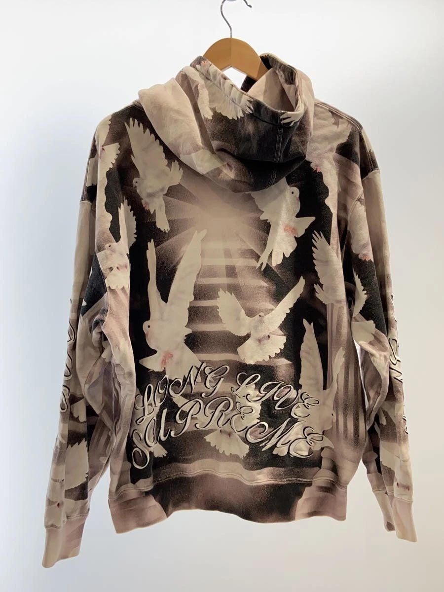 Felpa con cappuccio Supreme M cotone BLK 22SS colombe usata