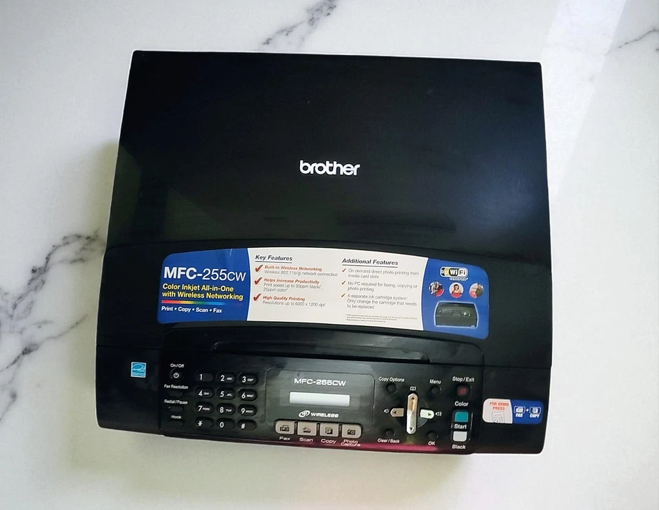 Brother MFC-255CW Color Inkjet Printer, Scanner, Fax, Copier All-in-One w/ WiFi - Image 4 of 4