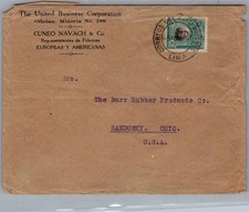 1924 Lima Peru Opened by Examiner Air mail Cover To Sandusky OH USA