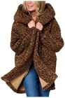 By Jill Martin Women's Sherpa Embroidered Hooded Lounger Leopard