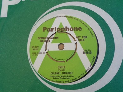 Colonel Bagshot - Smile - Parlophone  Demo 45