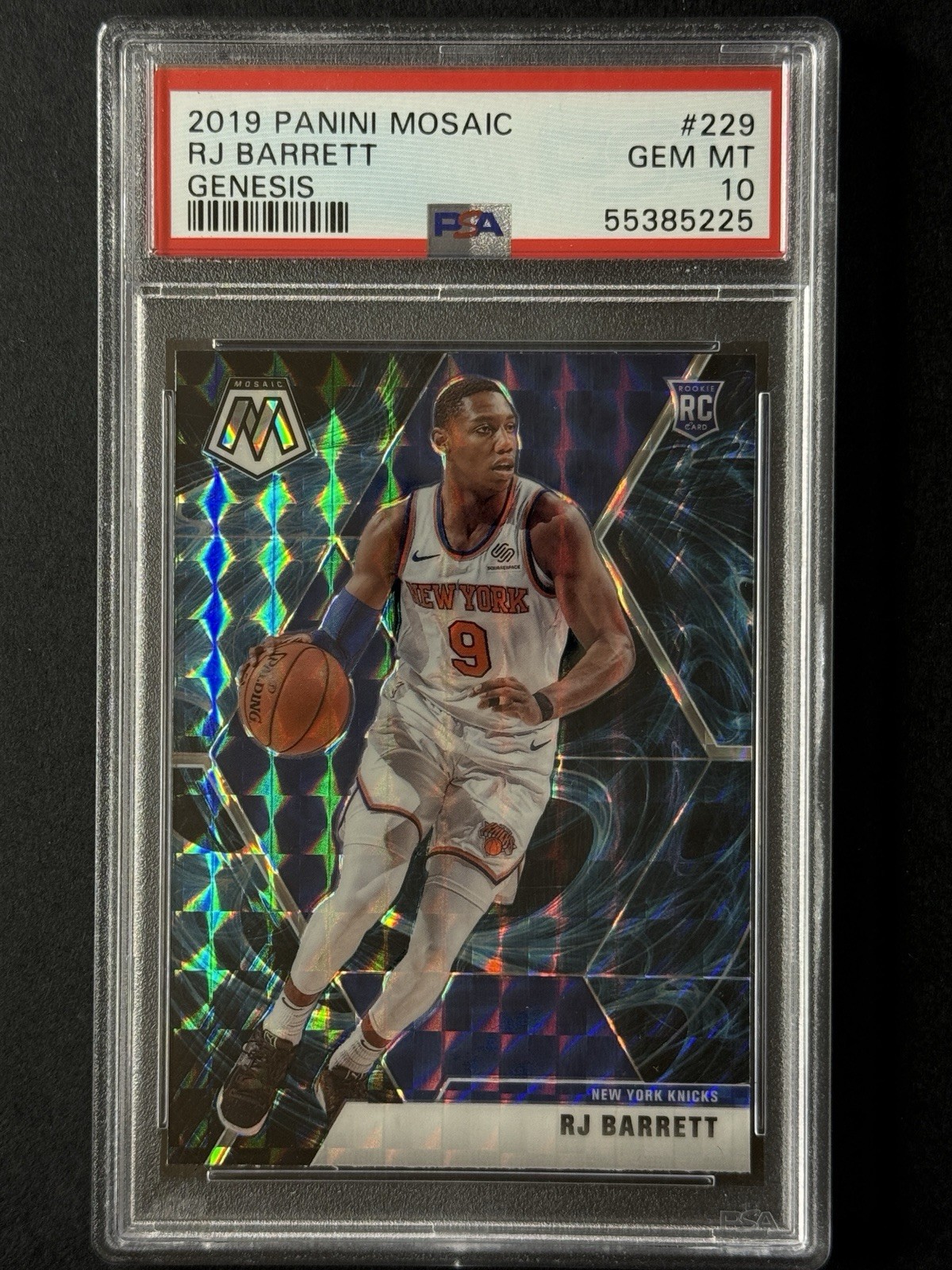 2019 RJ Barrett Panini Mosaic Genesis PSA 10 SSP #229 Rookie🔥🔥🔥🔥