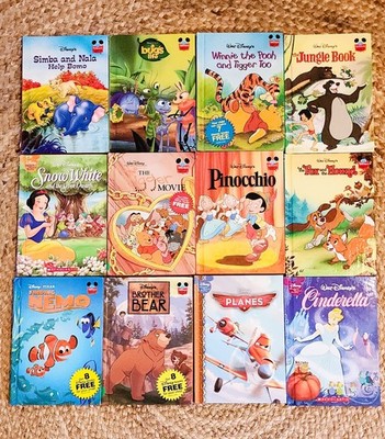 Disney Wonderful World of Reading Book Lot (12) Pixar Pooh Nemo Cinderella