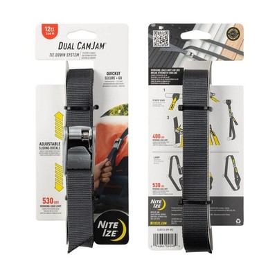 Nite Ize CJD12-09-R3 Dual CamJam  Tie Down System, 12 Feet
