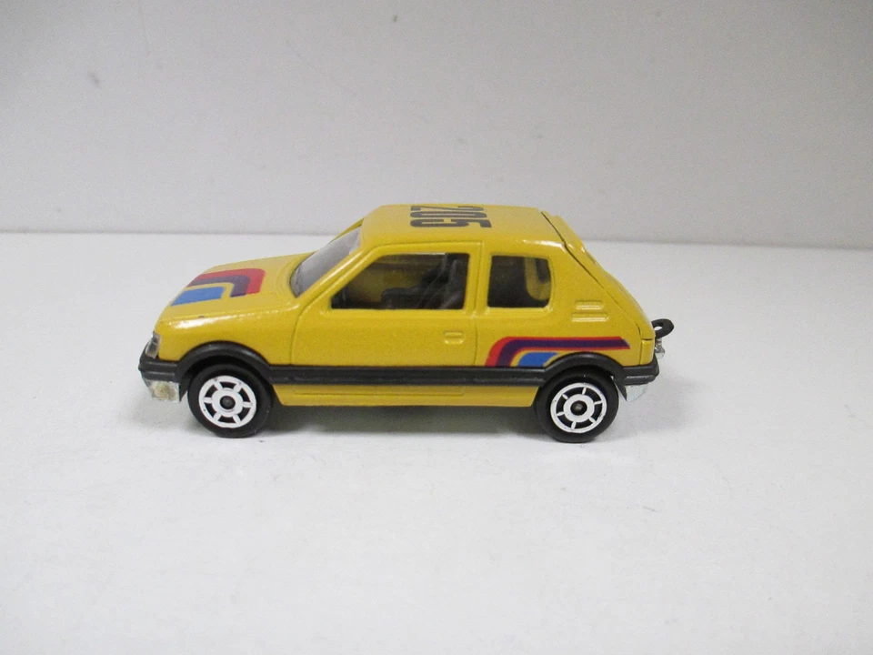 PEUGEOT 205 GTI gti Jaune Yellow gelb MAJORETTE N° 281 / 210 Made in France 1/53 - Photo 3/4