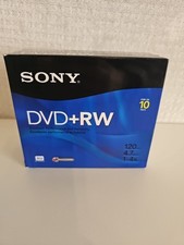 Sony 10 Pack DVD RW 120 Minutes 4.7 GB Compact Discs New