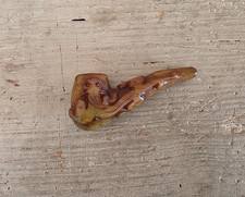 Pipa in Schiuma di Mare Vintage con Lavorazione in Rilievo