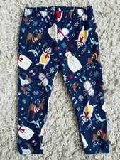 Unisex Girls Or Boys 12-18 Months / 1-1.5 Years TU Blue Christmas Leggings