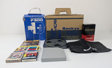 Vintage Sankyo Dualux 1000 Projector/Fuji P300 Cine Camera/Splicer/Films Bundle