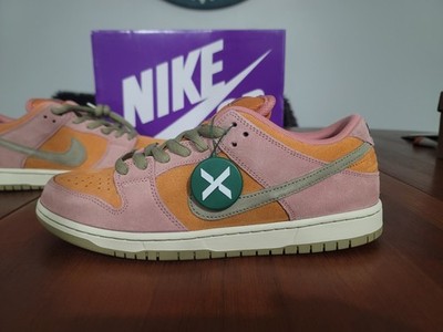Size 11 - Nike Dunk SB Low Red Stardust  Neutral Olive Hj4135-600 Fast Shipping
