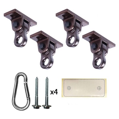 Heavy Duty Metal Swing Hangers Screws Bolts Included Over 5000 lb Capacity 4 Pk
