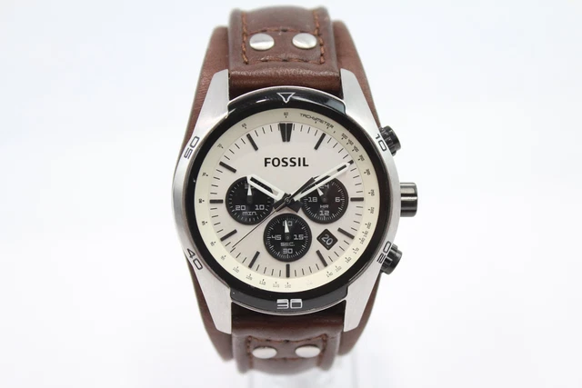 5 Mens Fossil Chronograph Watch Quartz WORKING
