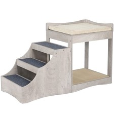 Cat Dog Bunk Bed Window Perch with Cushion Scratch Pad