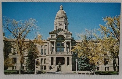 Wyoming State Capitol Cheyenne WY Capitol Building Vintage Postcard