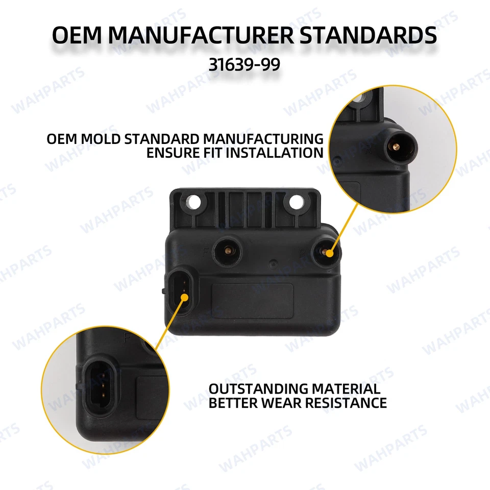 For 1999-2001 Harley Davidson Touring Road Glide 3-Pin Ignition Coil 31639-99 Foto 4 de 4