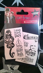 Harry Potter Tattoo Set Official Warner Bros London Tour Great Fun Must Have Ebay