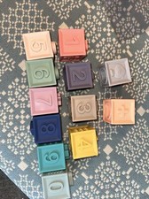 12 Soft Rubber Sensory Blocks Multi Sided