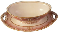 Antique 1905 KPM Berlin Porcelain Damaskus Service Serving Dish Porzellan Schale