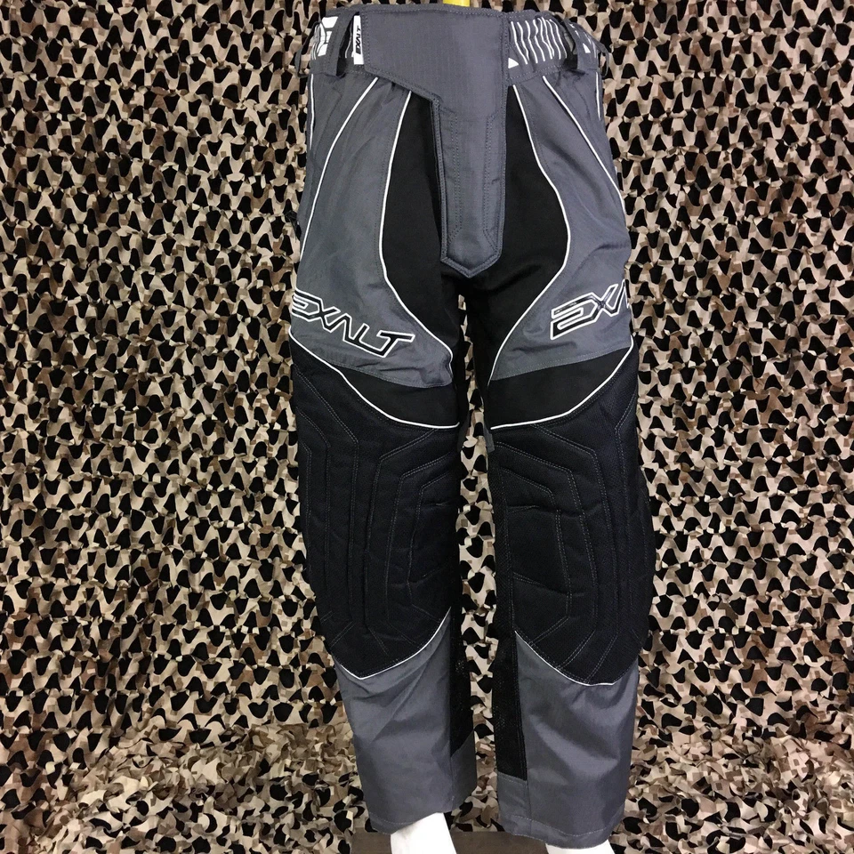 NEW Exalt T4 Padded Tournament Paintball Pants - Charcoal Grey/Black - Medium - Image 2 of 4