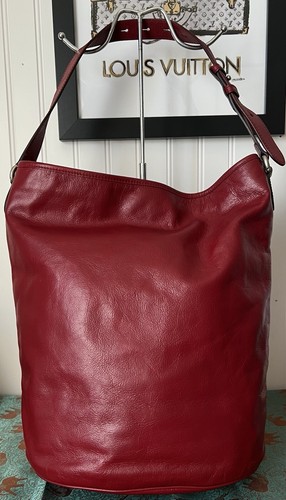 Gucci Morpheus Red Calfskin Leather Large Tote Hobo Bag - Picture 3 of 11