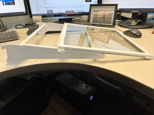 Samsung FDBF Fridge Sliding Glass Shelf, White DA91-02881A DA67-02280A ASMN - Picture 2 of 7