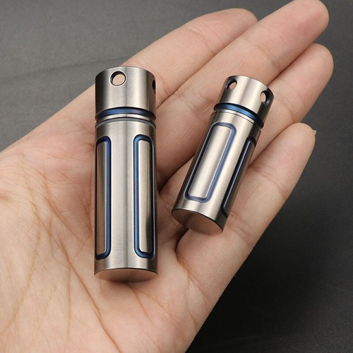 Solid Titanium Kit Survival Tools Seal Waterproof Dust-proof Medicine Pill Box - Bild 11 von 16