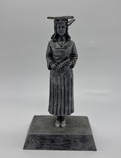 Graduation Trophy - Large 9" Resin Female Graduate - Ready For Engraving.