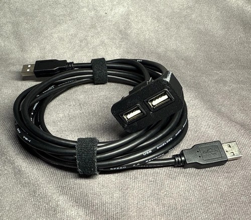 94-01 Acura Integra USB & 6ft Extension Kit Vertical Textured - Picture 4 of 13