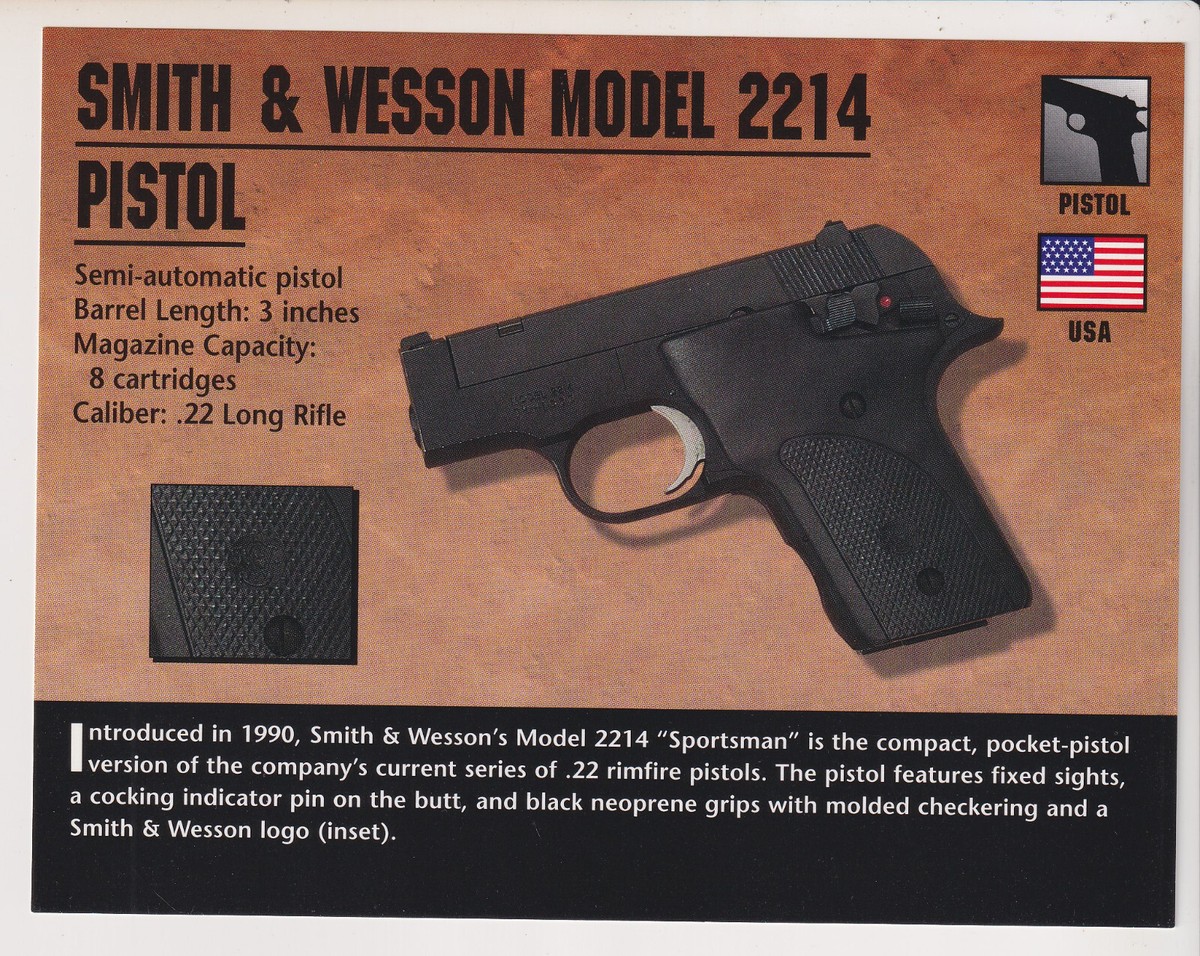 SMITH & WESSON MODEL 2214 Pistol .22 Atlas Gun Classic Firearms