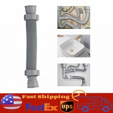 Bathroom Kitchen Flexible Tube Pipe Sink Basin Water 1-1/2 P-Trap Drain Hose