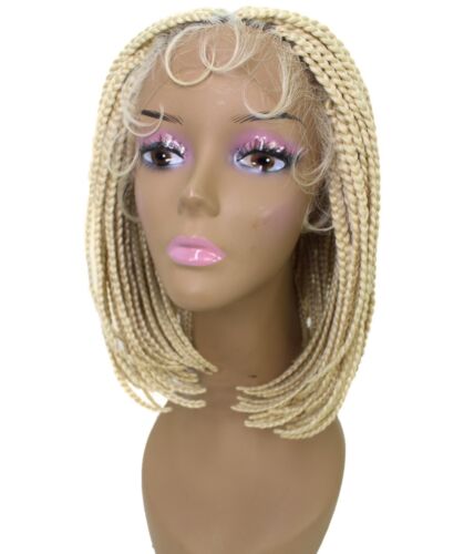 LUXLUXE Tiara gerade 12 Zoll lang 4X4 handgebundene Spitze geflochtene Perücke, BLB-0140 - Bild 81 von 128