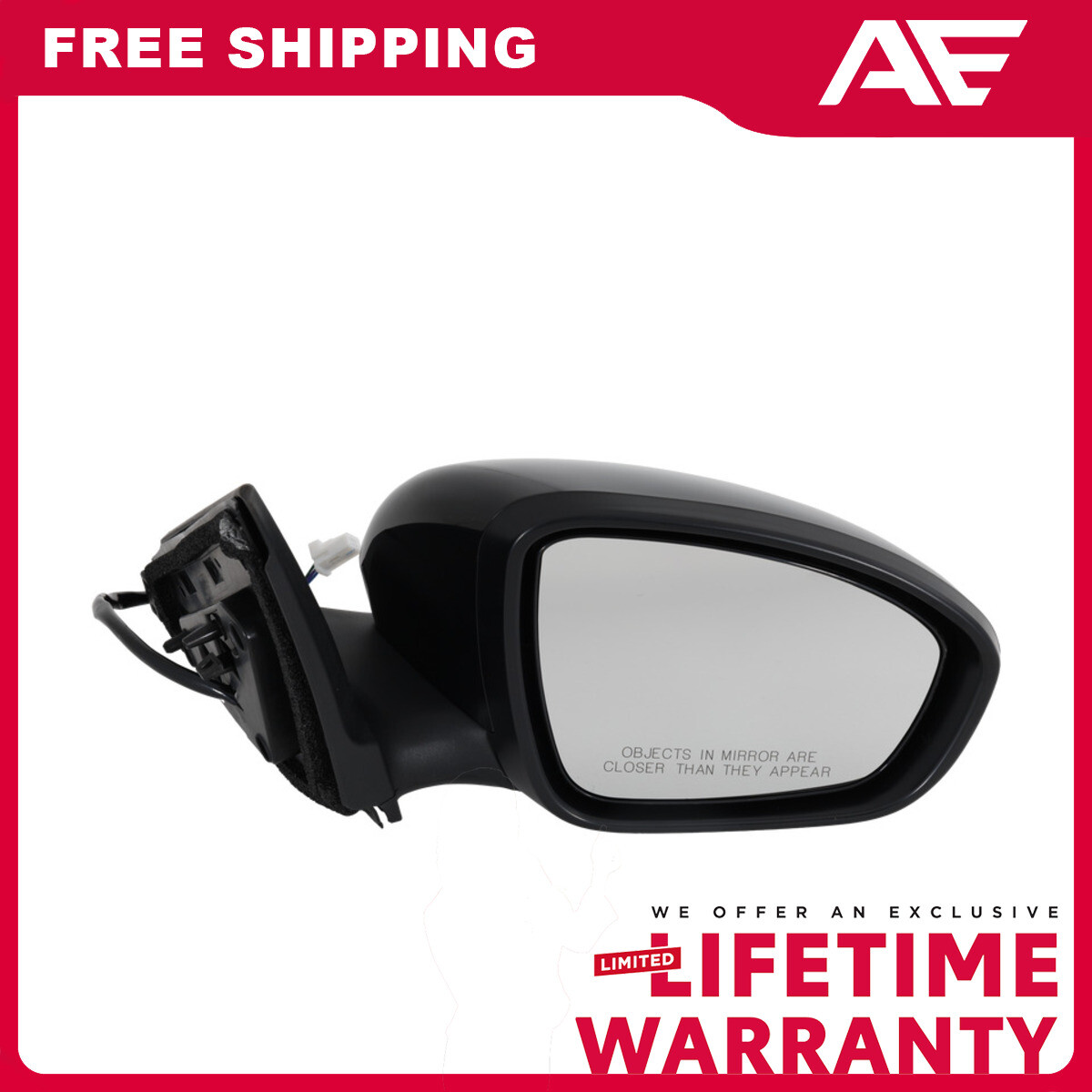 2020-2021 Nissan Sentra Power Passenger Side Mirror Paintable Replacement