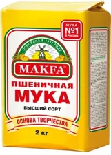 Makfa, Wheat Flour, 2kg (PACK OF 4)