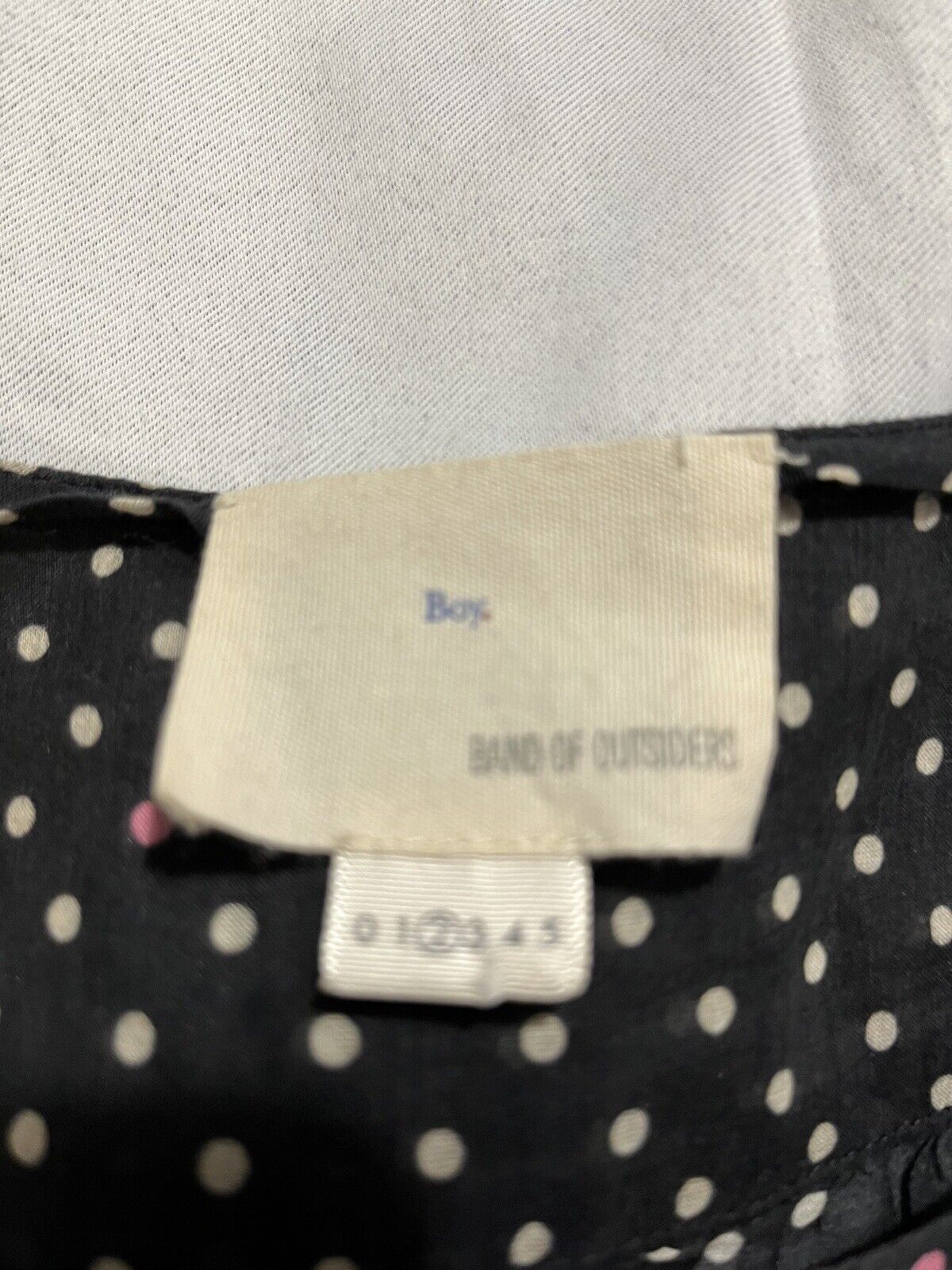 boy band of outsiders dress shirt m size 2 polka … - image 3