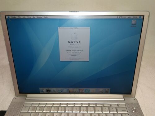 Apple PowerBook G4 A1107 17-in 1.67 GHz PowerPC G4 1 GB RAM Apple PowerBook G4 A1107 17-in 1.67 GHz PowerPC G4 1 GB RAM