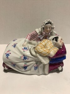 Antique German Porcelain Inkwell
