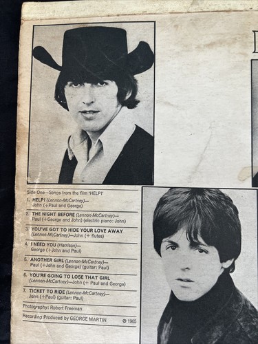 The Beatles - Help! - 1st UK *Mono* Press With Emitex Inner - Picture 16 of 19