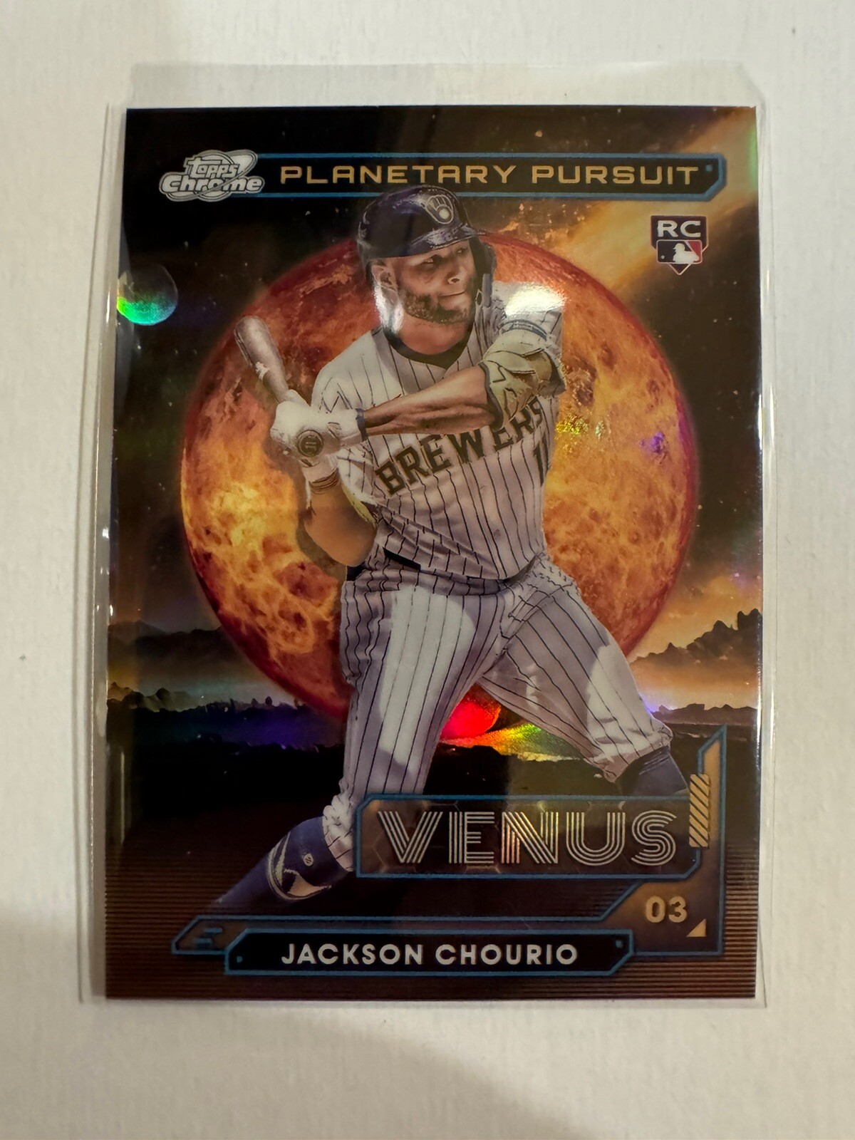 Jackson Chourio Topps Cosmic Chrome 2024 Planetary Pursuit Venus Case Hit RC 💥