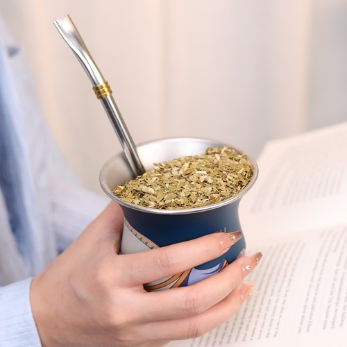 2025 Yerba Mate Cup con Bombillas Set di Cannucce e Spazzole per Pulizia, Sella Gauchos - Foto 35 di 35