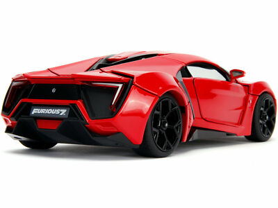 LYKAN HYPERSPORT RED W/LIGHTS & DOM FIGURE FAST & FURIOUS 1