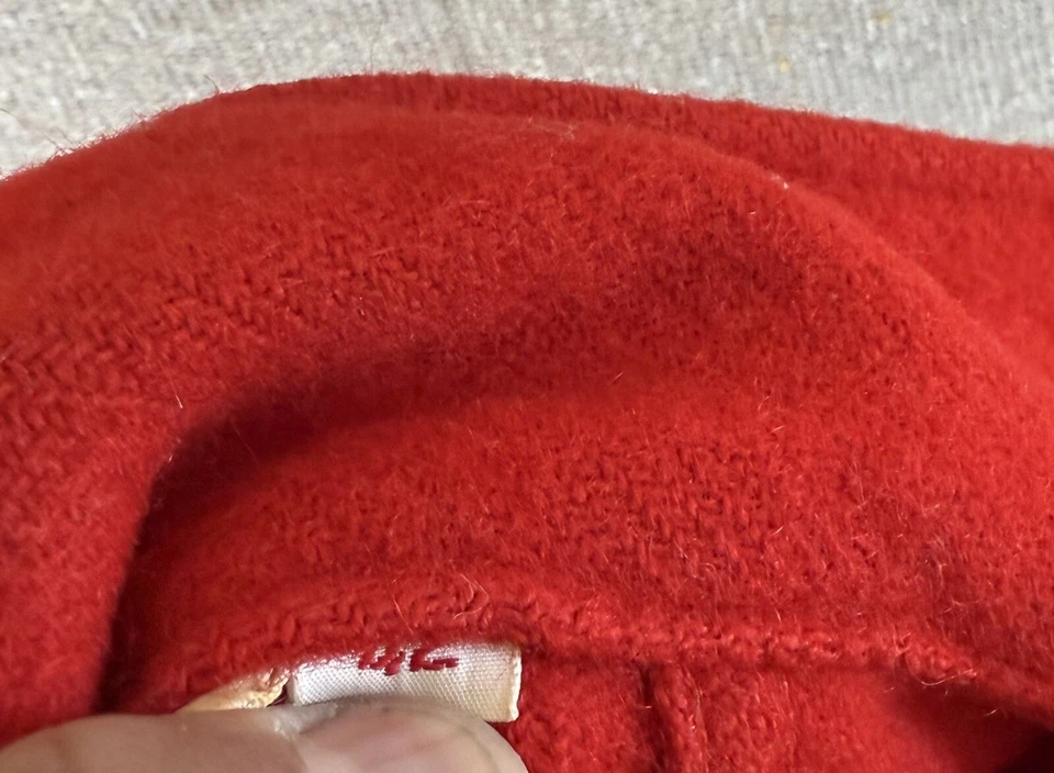 Vtg Boy Scouts BSA Official Jacket Men’s 42 Red 553 Wool Coat Shacket Patches - Image 3 of 4