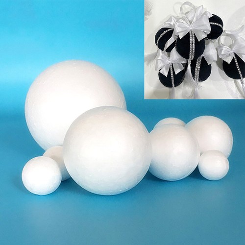 10/50/100Pcs White Foam Ball Polystyrene Foam DIY Balls Party Decor Supplies - Picture 6 of 24