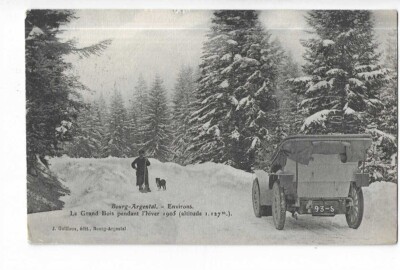 42 Bourg Argenthal Environs Le Grand Bois During The Winter 1905 Car