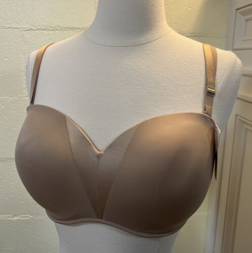 NWT Soma Stunning Starlet Strapless Bra In Soft Tan 36C Underwire Padded