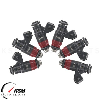 6 x 30lb 310cc fit Deka Compact Short Fuel Injectors FI114700 EV1 High Impedance